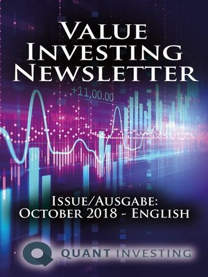 cover image of 2018 10 Value Investing Newsletter by Quant Investing / Dein Aktien Newsletter / Your Stock Investing Newsletter